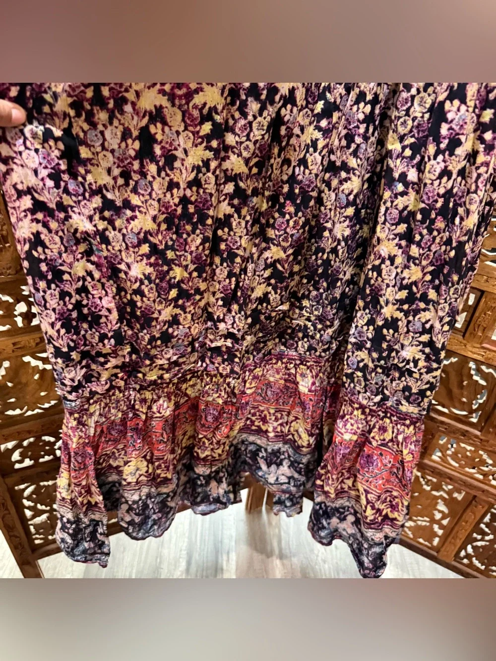 Free People Golden Hour Border Maxi Dress